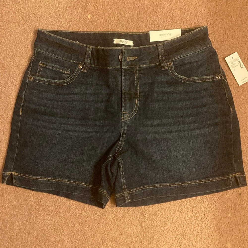 NWT Maurices Blue Jean Shorts Classic Style